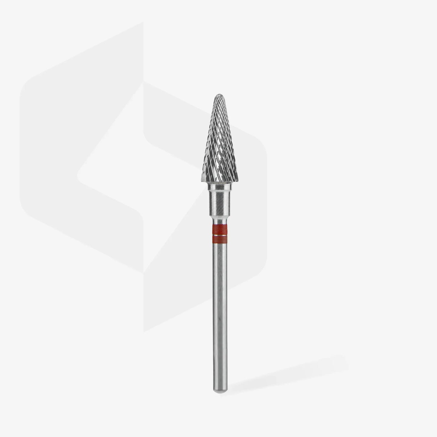 STALEKS Carbide nail drill bit for left-handed, cone, red EXPERT diameter 6 mm/working part 14 mm - Lady&Oscar