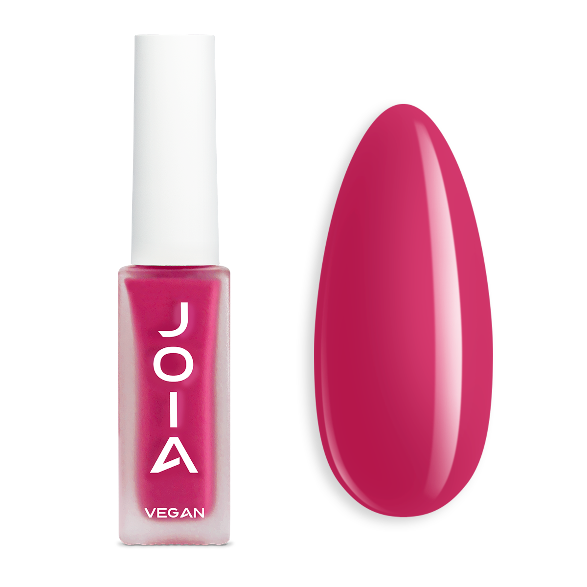 Nail care polish 4in1 JOIA vegan, 07 Fuchsia flame, 8ml