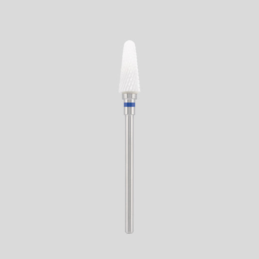 Ceramic bit "rounded cone" blue, L-13,0 mm., Ø4,0 mm