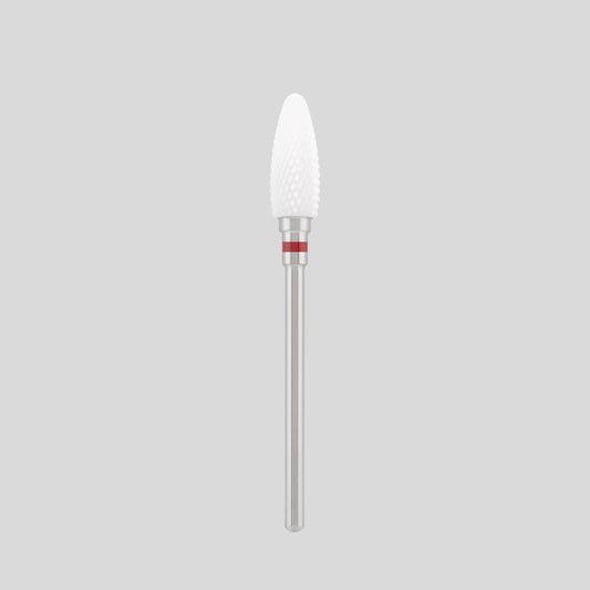 Ceramic bit "corn" red, L-14,0 mm., Ø6,0 mm