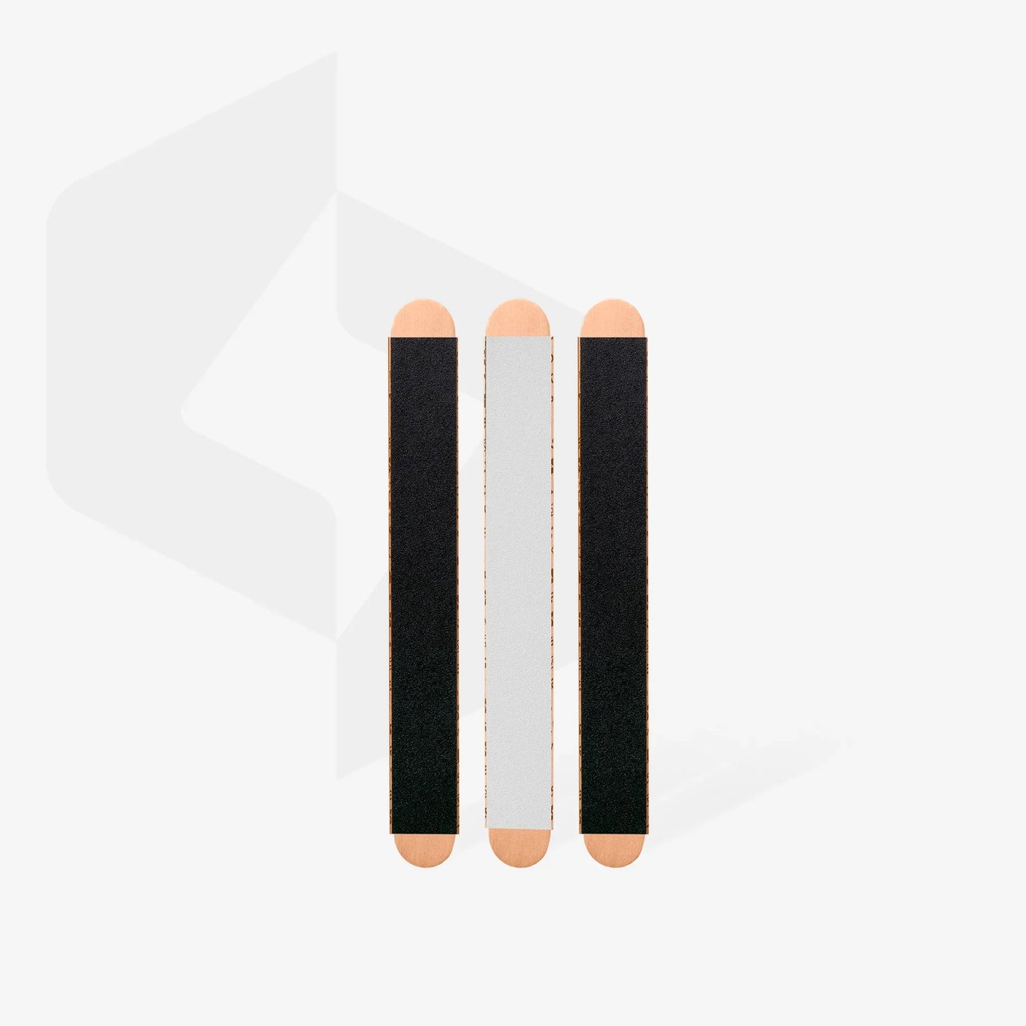 STALEKS Lima per unghie PapmAm Mix 180/240 con base in legno (3 pz) - Lady&Oscar