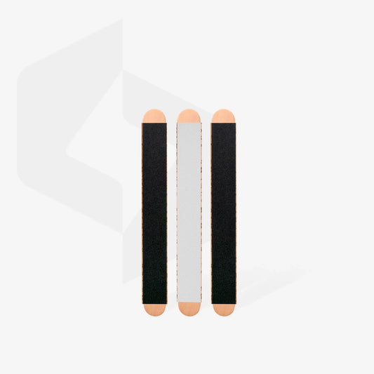 STALEKS Lima per unghie PapmAm Mix 180/240 con base in legno (3 pz) - Lady&Oscar