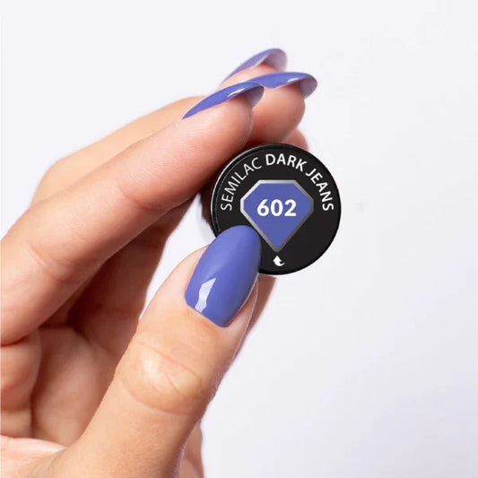 Semilac - Collezione Pastel Neons - 602 Dark Jeans 7ml - Lady&Oscar