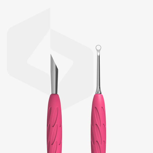 STALEKS Spatola per manicure con manico in silicone "Gummy" UNIQ 11 TYPE 2 - Lady&Oscar