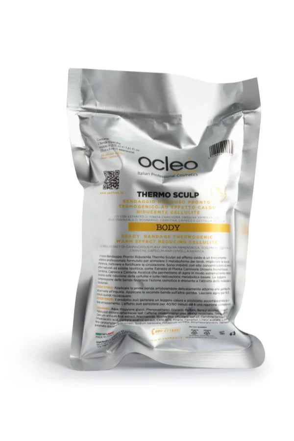 BENDAGGIO PRONTO TERMOGENICO AD EFFETTO CALDO RIDUCENTE CELLULITE - 2 BENDE 10 CM. X 9 MT. IN ESTENSIONE - ML 225