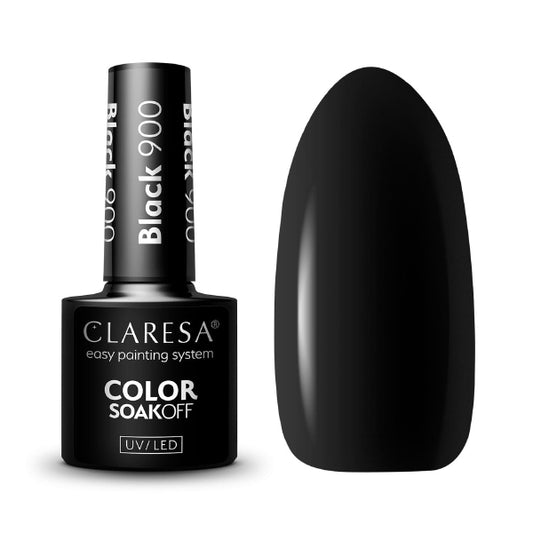 Claresa - Color Soak Off - Black 900 - 5g