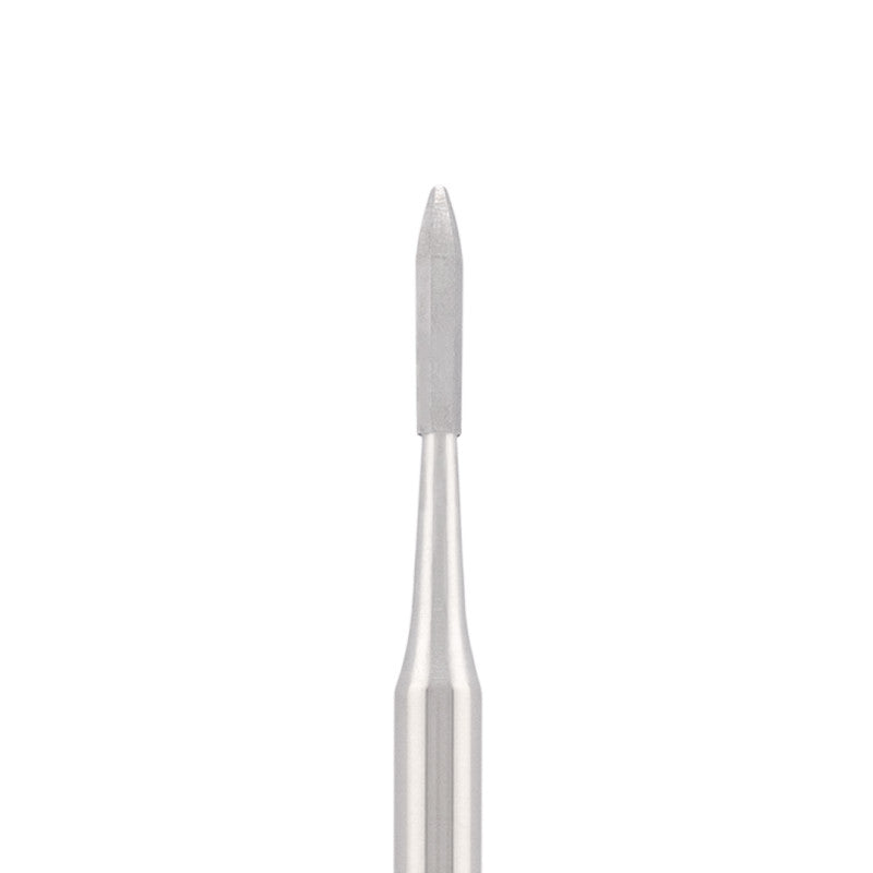 Vista alternativa di Stainless steel bit "flame" non abrasive, for gentle cleaning the nails, L-6,5 mm., Ø1,3 mm.