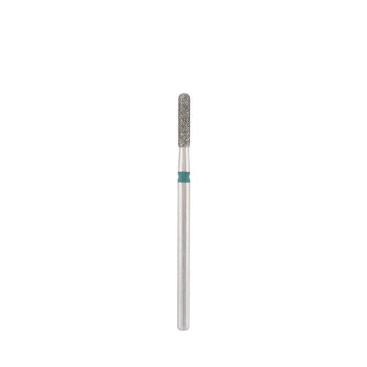 Diamond bit "rounded cylinder" green, L-8,0 mm., Ø2,3 mm.