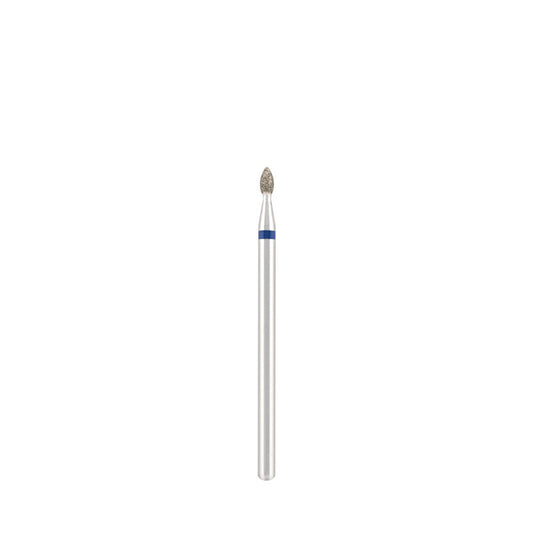 Diamond bit "drop" blue, L- 5,0 mm., Ø2,1 mm.