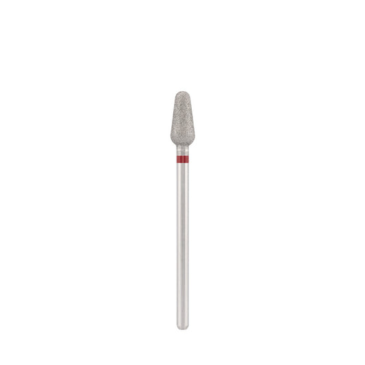 Diamond bit "rounded drop" red, L- 10,0 mm., Ø4,6 mm.