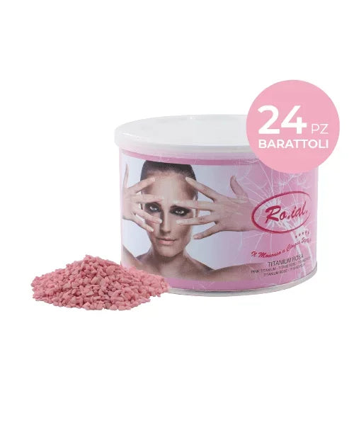 RO.IAL CERA BARATTOLO TITANIO ROSA 400ML - Lady&Oscar
