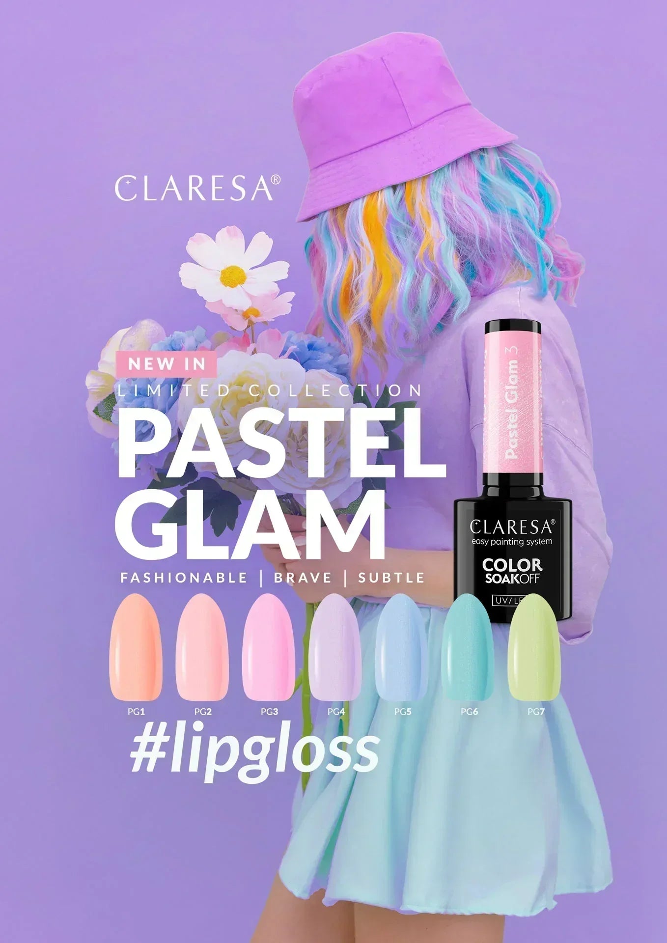 Claresa Smalto Semipermanente 07 Pastel Glam - 5g - Lady&Oscar