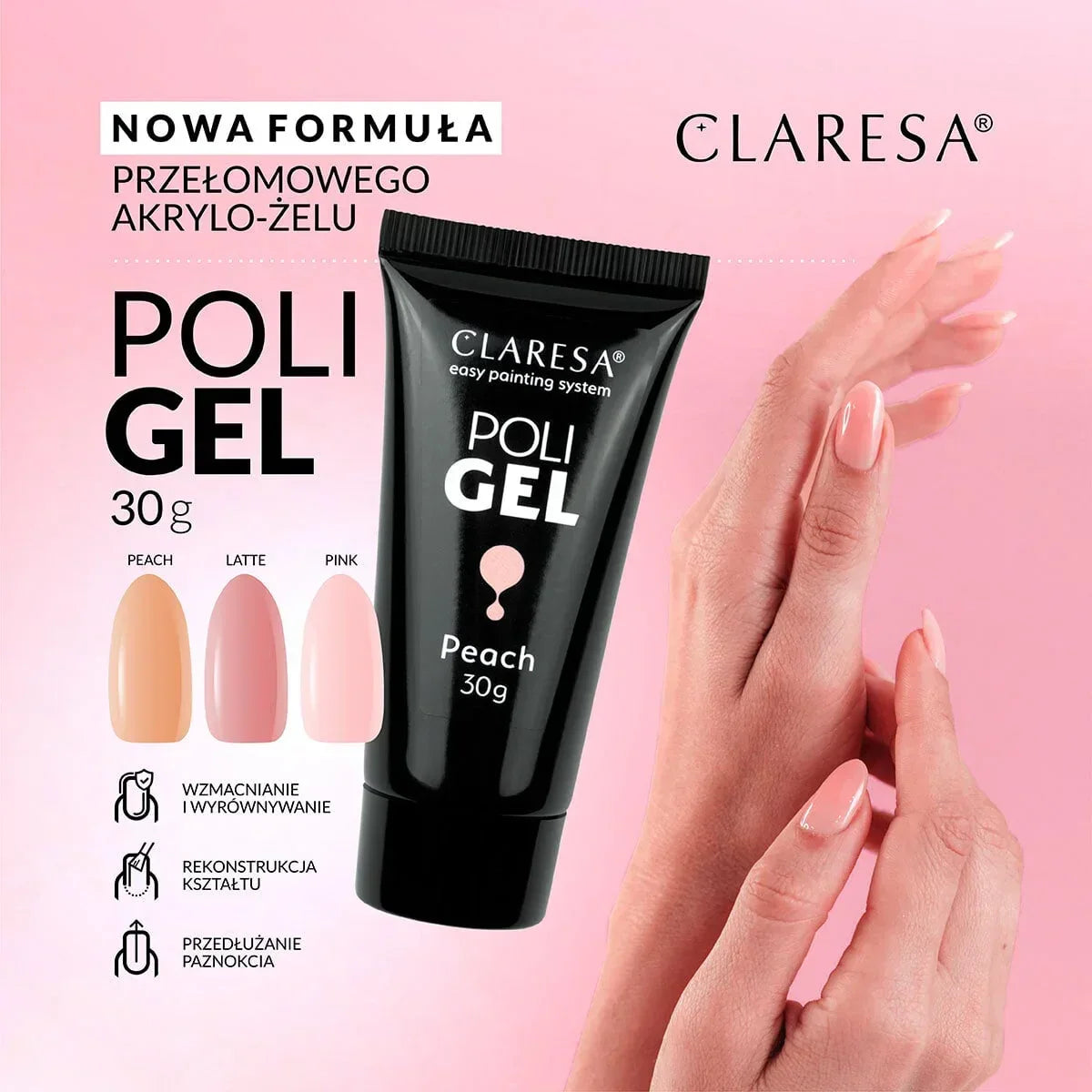 Claresa Poligel Pink 30g - Lady&Oscar