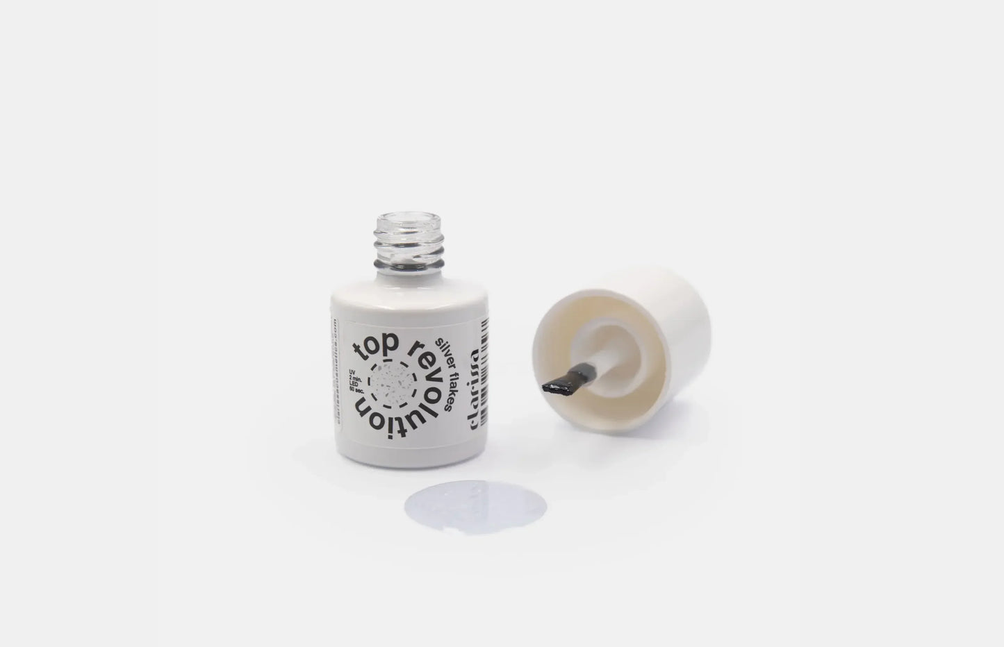 Clarissa TOP REVOLUTION SILVER FLAKES 7 ml - Lady&Oscar