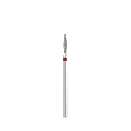 Diamond bit "flame" extra safe, red, L- 10,0 mm., Ø1,8 mm. NEW