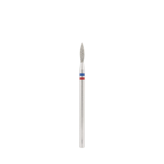 Diamond bit "double-flame" blue-red, L- 10,0 mm., Ø2,1 mm