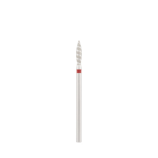 Diamond bit "tornado" red, L- 10,0 mm., Ø2,3 mm.