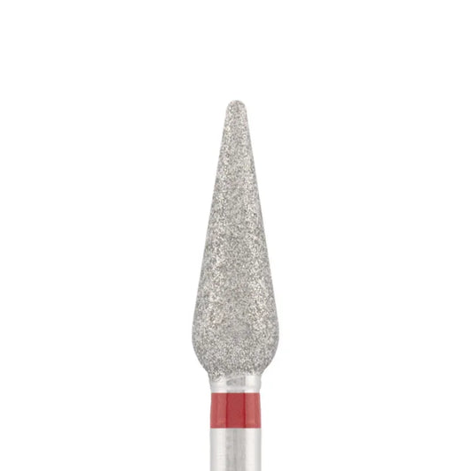 Diamond bit "sharp drop" red, L- 12,0 mm., Ø4,0 mm.