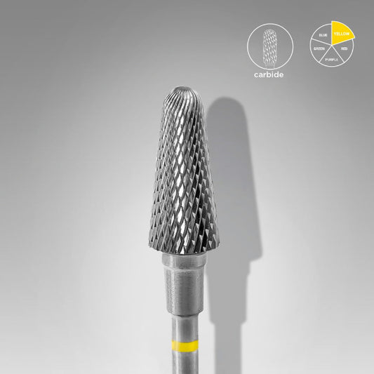 Staleks - Carbide Nail Drill Bit - Punta Fresa "Frustum" Yellow