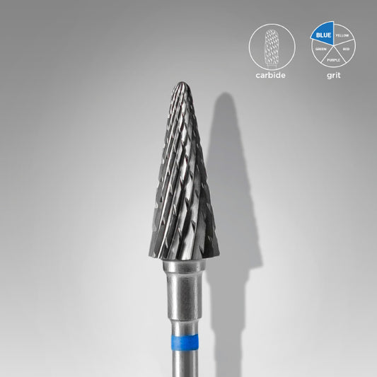 Staleks - Carbide Nail Drill Bit - Punta Fresa "Cone" Blue