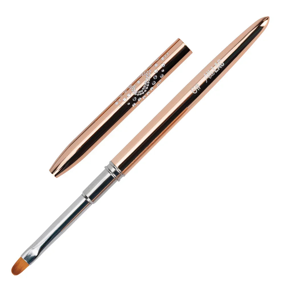 GNB Pennello ovale per gel n6 Metal (con brillantini)