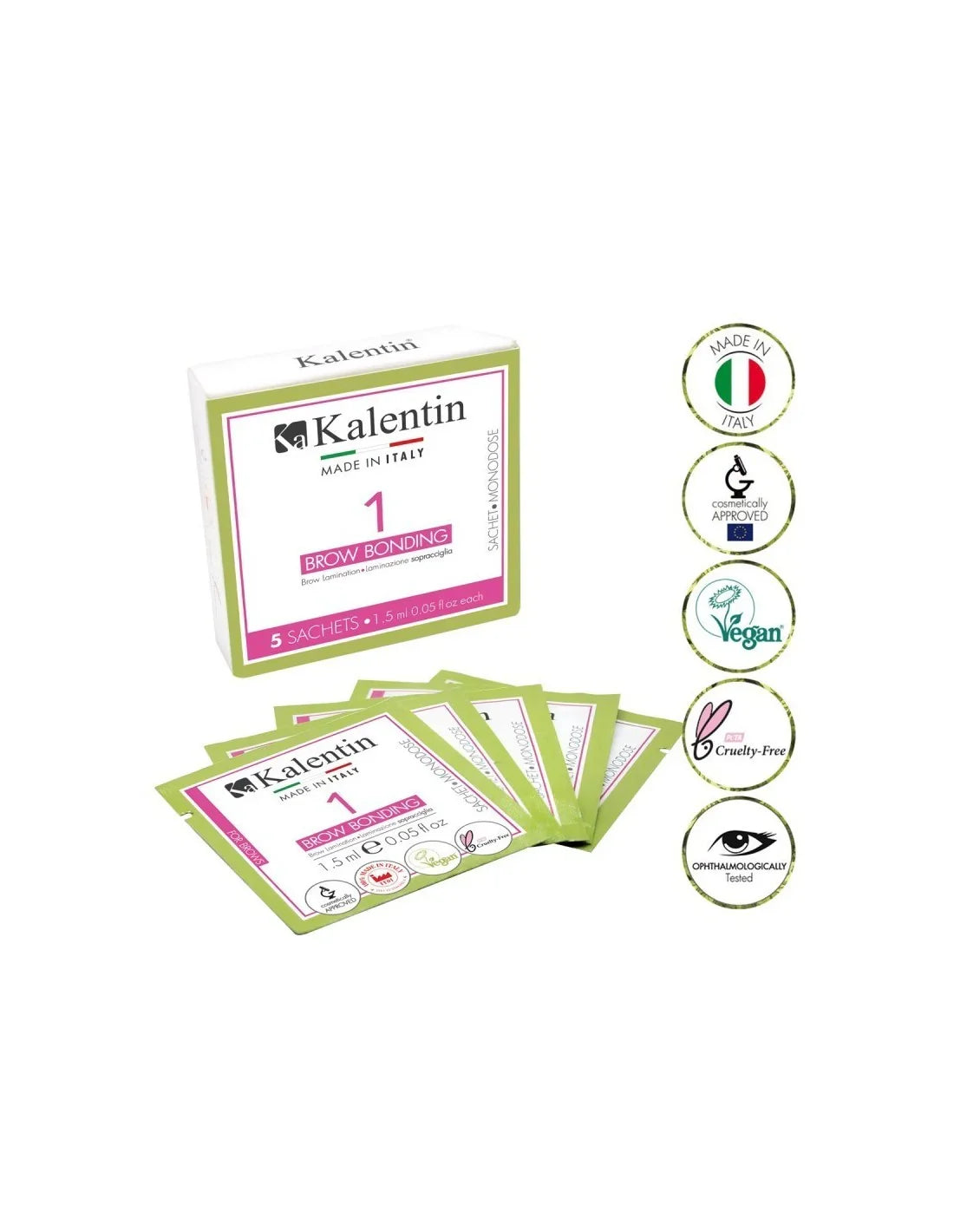 KALENTIN Bustine monodose Brow Bonding - 1.5ml 5 pezzi - Lady&Oscar