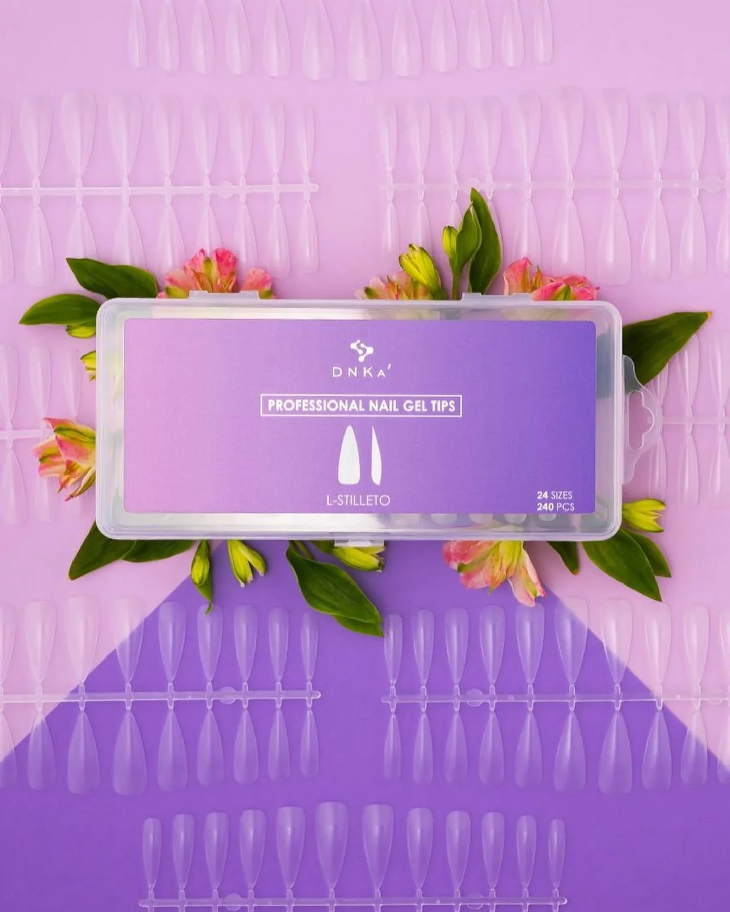 Tip Gel professionali L. STILETTO 240pcs DNKa - Lady&Oscar
