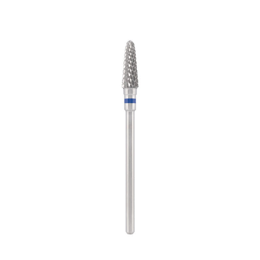 Tungsten carbide bit "cone" straight, blue, L-12,0 mm., Ø4,0 mm