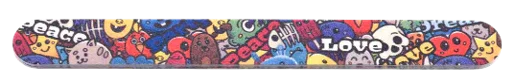 Lima per unghia grana 150/240 decoro LOVE&PEACE