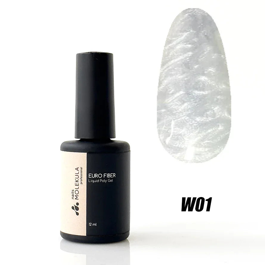 Molekula Euro Fiber Gel W01 - alpine snow 12ml