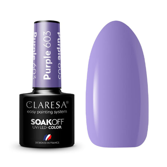 Claresa - Color Soak Off - Purple - 5g