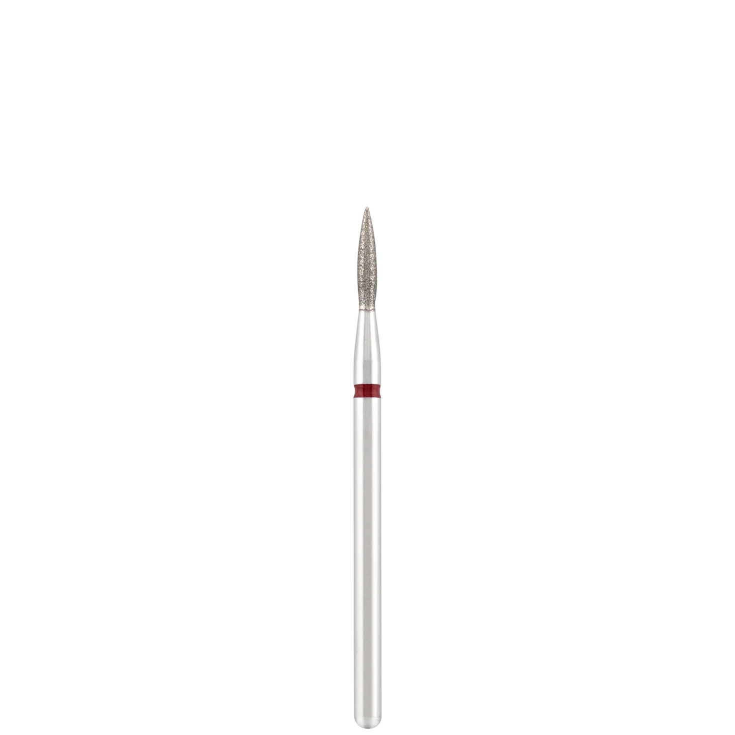 Punta Fresa Diamond bit "flame" sharp red, L- 10,0 mm., Ø1,8 mm. - Lady&Oscar