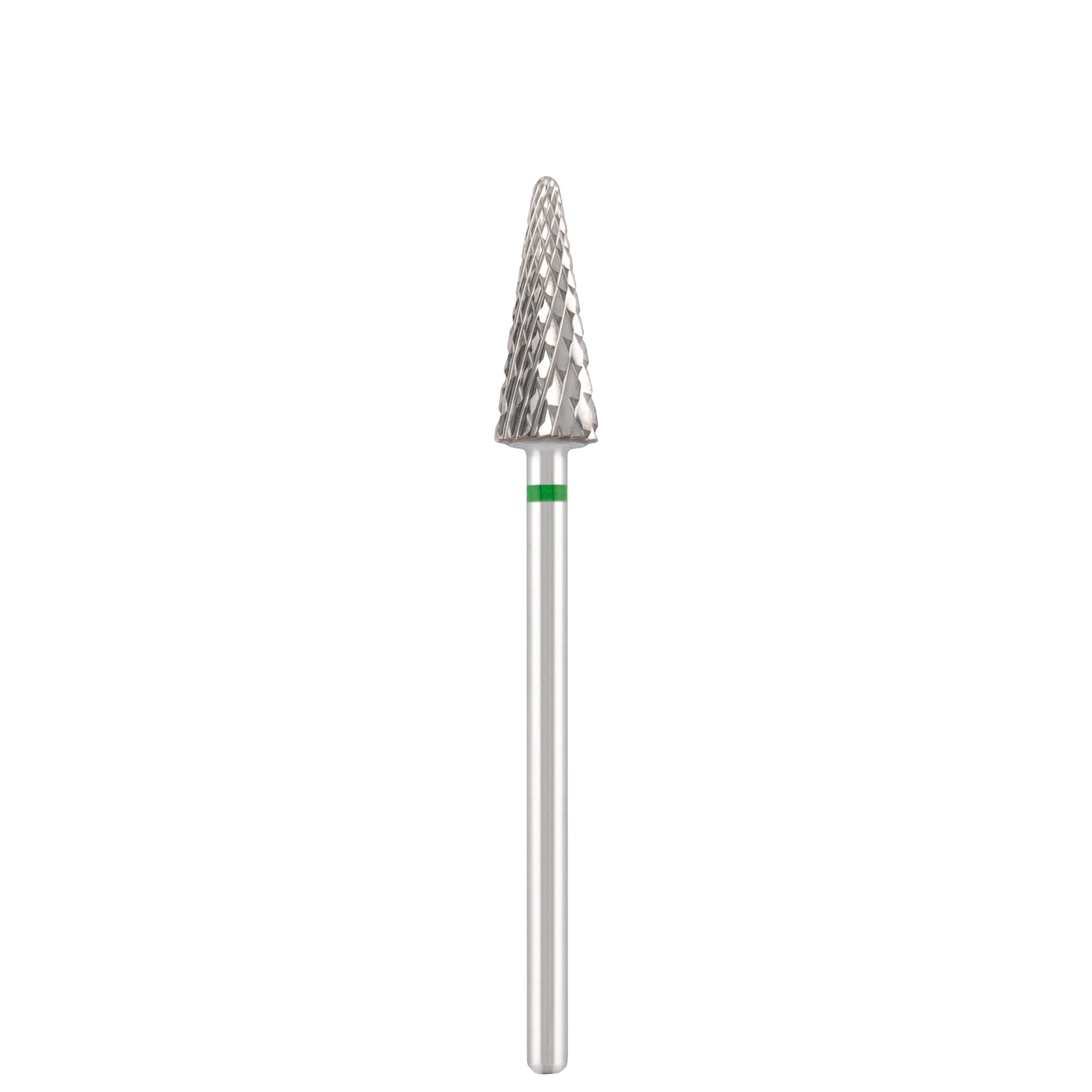 Punta Fresa Tungsten carbide bit "cone" green, L-15,0 mm., Ø6,0 mm - Lady&Oscar