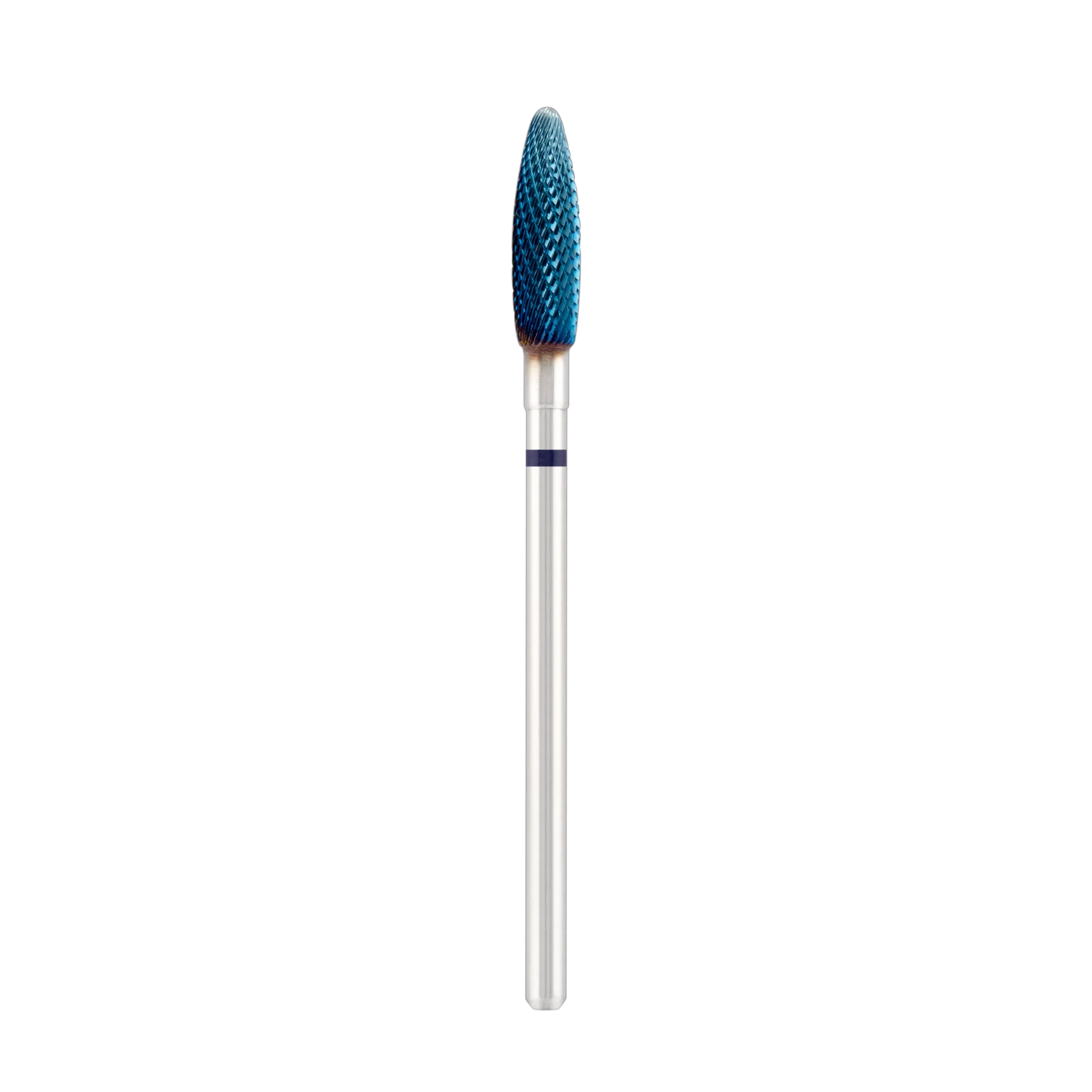 Punta Fresa Tungsten carbide bit "corn" blue (blue coating), L-13,0 mm., Ø4,0 mm - Lady&Oscar