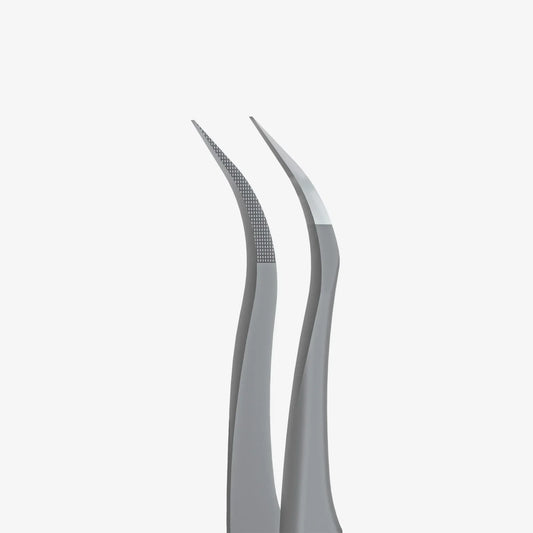 STALEKS Pinzette professionali per ciglia con punte in fibra EXPERT 45 TIPO 1 (curva) - Lady&Oscar