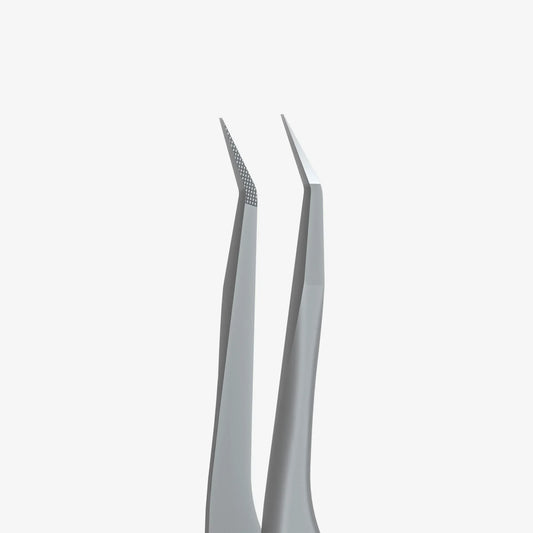 Professional eyelash tweezers with fiber tips EXPERT 45 TYPE 8 (mini L) - Lady&Oscar