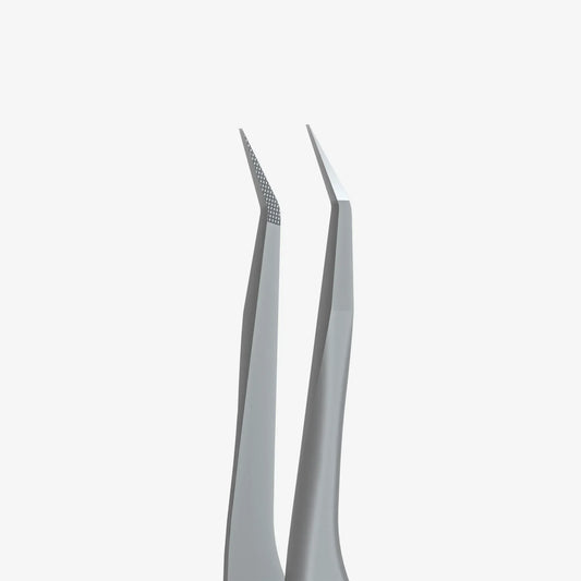 Professional eyelash tweezers with fiber tips EXPERT 45 TYPE 8 (mini L) - Lady&Oscar