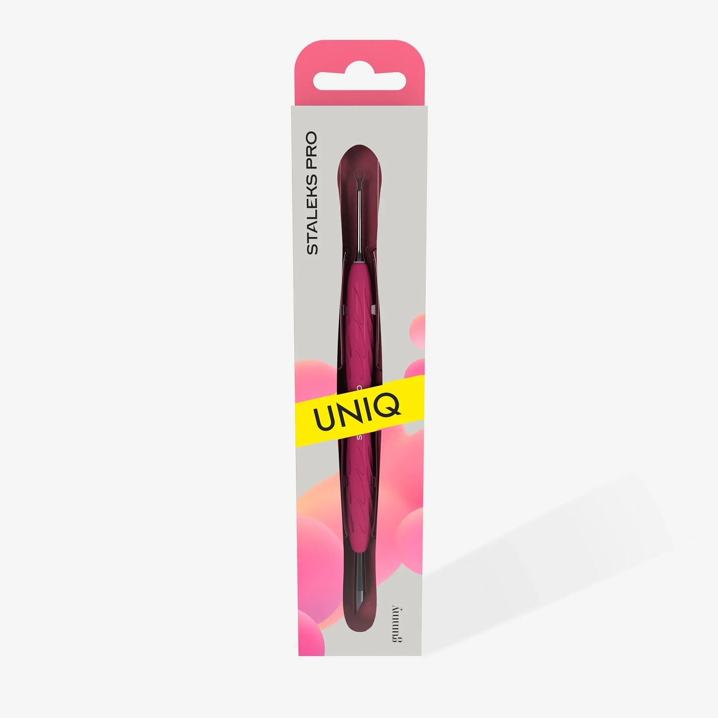 STALEKS Spatola per manicure con manico in silicone "Gummy" UNIQ 11 TYPE 2 - Lady&Oscar