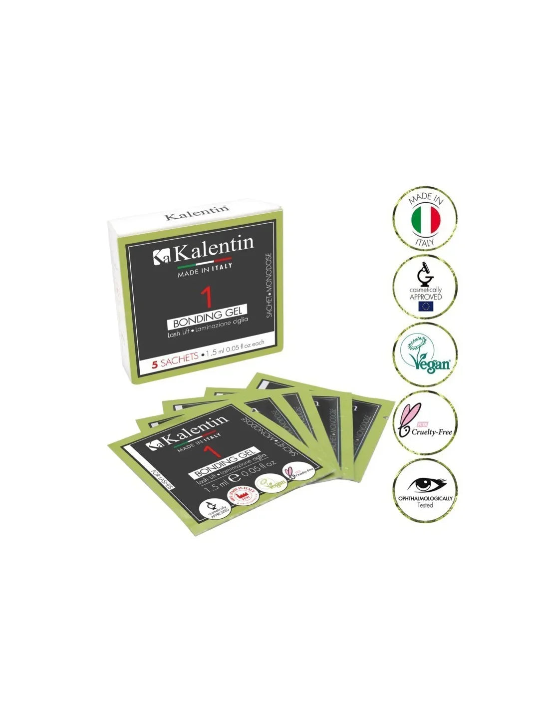 KALENTIN Bustine monodose Express Gel vegano - 1.5ml - 5 pezzi - Lady&Oscar