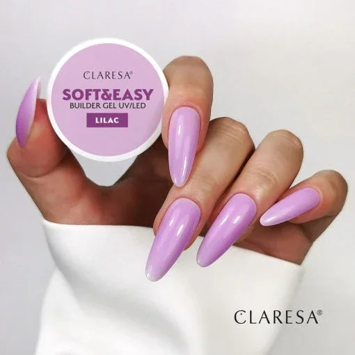 Claresa - Soft & Easy - Builder Gel UV/LED - Lilac - Lady&Oscar