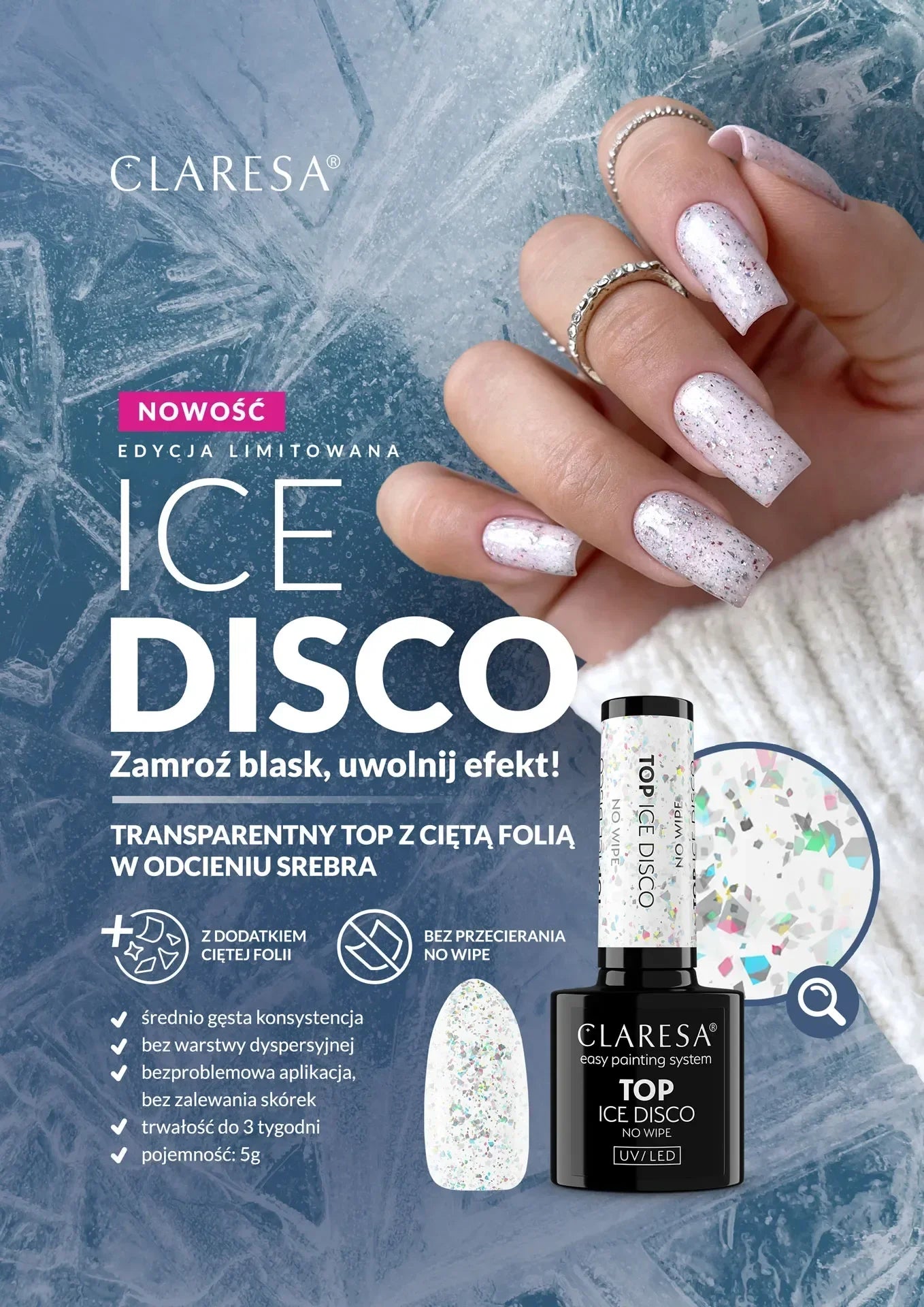 Claresa Top no wipe Ice Disco 5g - Lady&Oscar