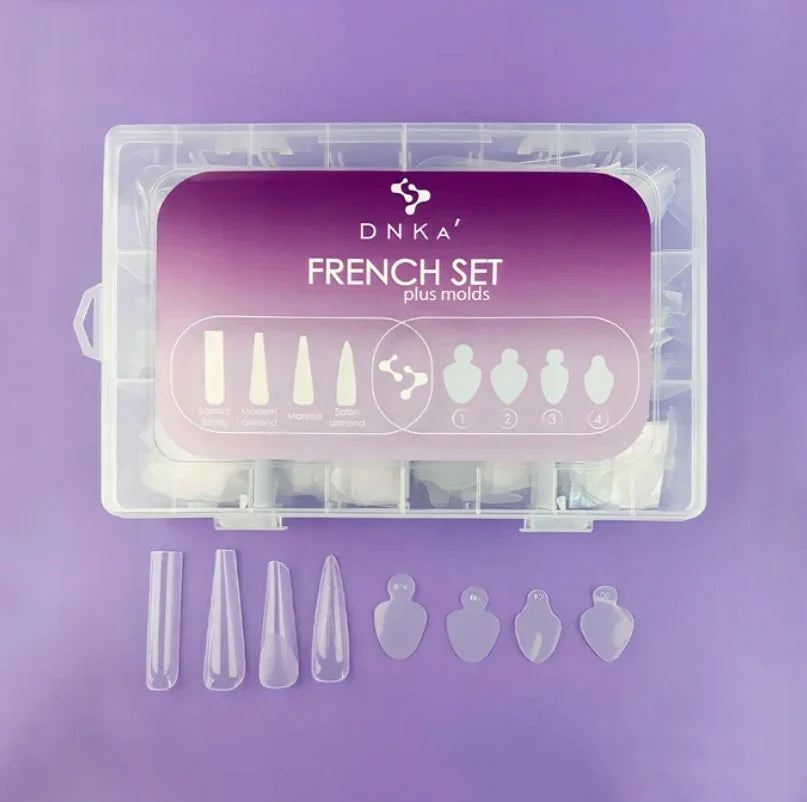 KIT French Set stampi in silicone, Dual Form, Tip 192/96pcs DNKA - Lady&Oscar