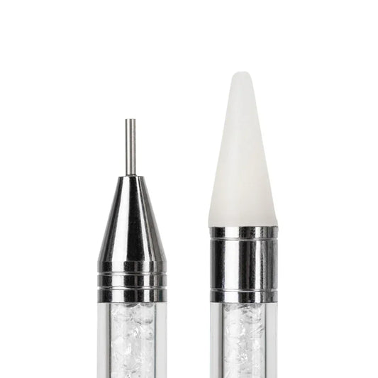 GNB Nail art tools double probe + silicon white - Lady&Oscar