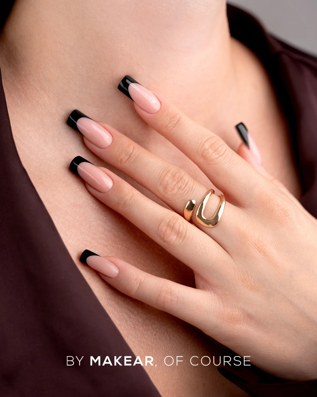 Makear French Manicure Gel FG14 Black, dettaglio