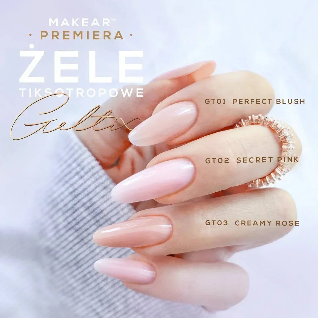 GT02 - Geltix liquid memory gel Secret Pink 15ml Makear - Lady&Oscar