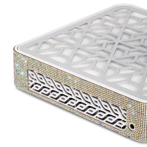 Aspirapolvere a cassetta professionale senza fili con funzione TURBO 32,6W con strass - Lady&Oscar