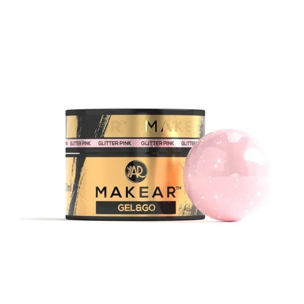 Glitter Pink Gel&Go 50ml Makear - Lady&Oscar