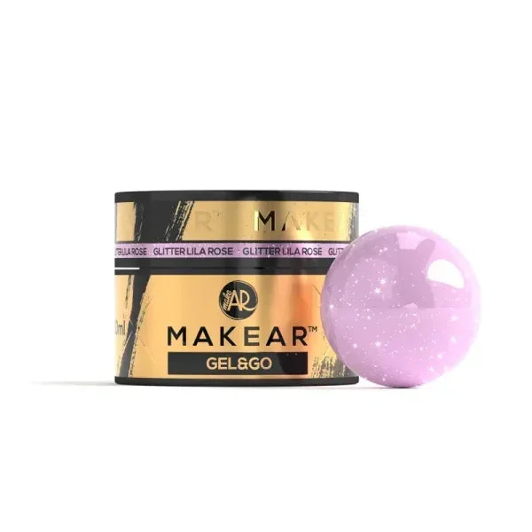 Glitter Lila Rose Gel&Go 50ml Makear - Lady&Oscar