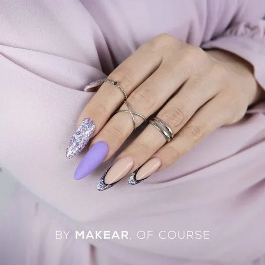 Princess Gel Glitter Violet 5ml Makear - Lady&Oscar
