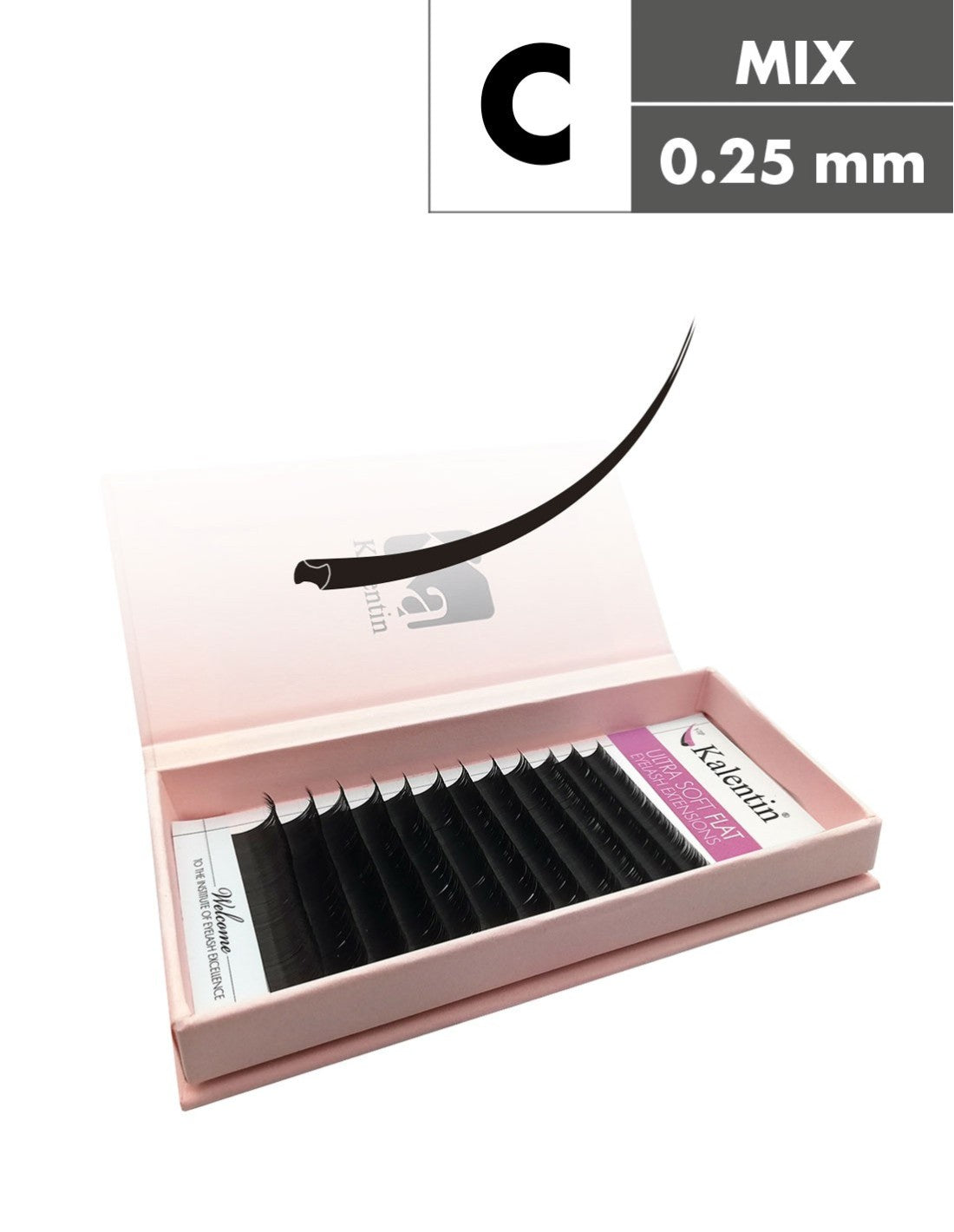 Kalentin Extension Ciglia Flat/Ellipse CMixBox-0.25